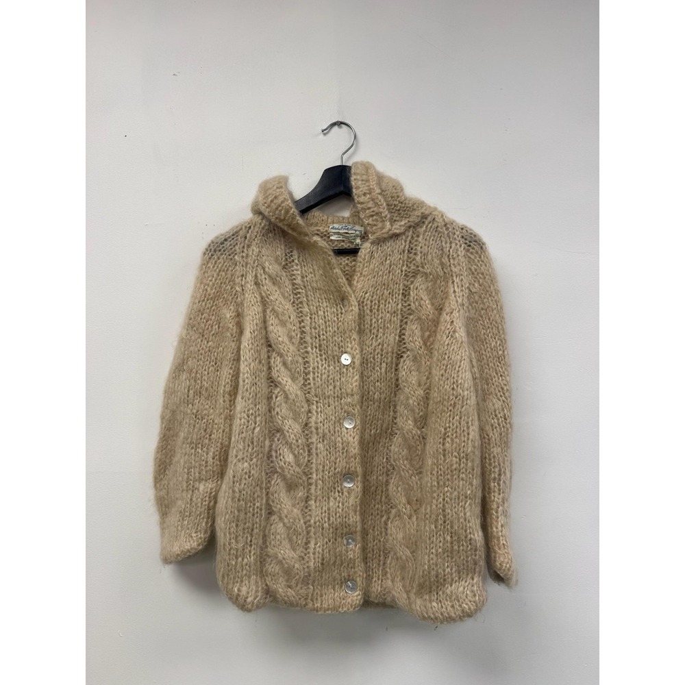 Vintage Marshall Field & Company Sweater Size 40 Mohair Hooded Made in Italy
